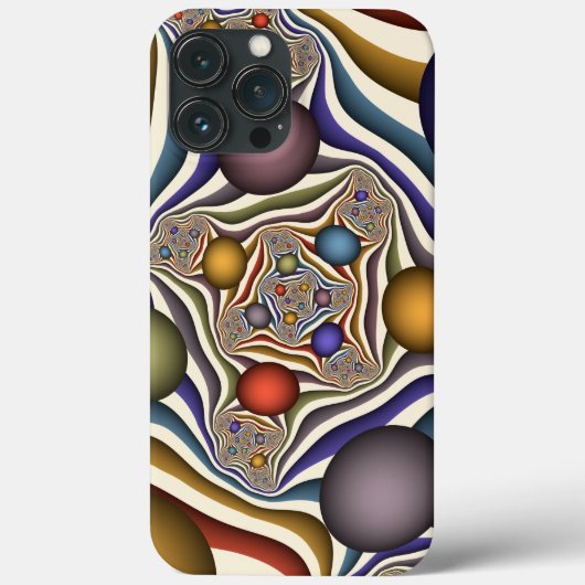 飛んでいるアップカラフルモダン抽象芸術 Case-Mate iPhoneケース (裏面)