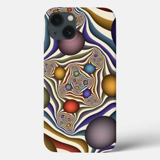 飛んでいるアップカラフルモダン抽象芸術 Case-Mate iPhoneケース (裏面)