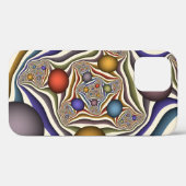 飛んでいるアップカラフルモダン抽象芸術 Case-Mate iPhoneケース (裏面 (横))