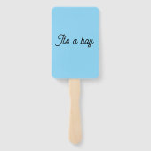 飛んでいるイルカの手紙イラストレーション ハンドファン (裏面)