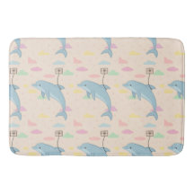 飛んでいるイルカの手紙イラストレーション