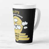 飛んでいるインストラクター |学飛んでいる校 |大学院生 | Pro カフェラテマグ (右アングル)