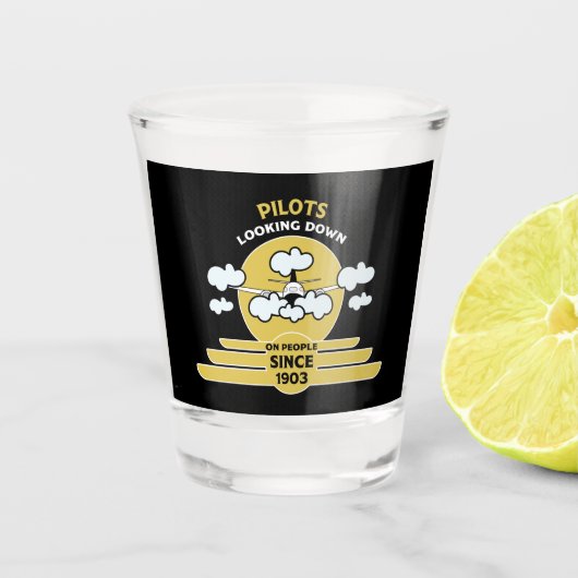 飛んでいるインストラクター |学飛んでいる校 |大学院生 | Pro ショットグラス (正面)