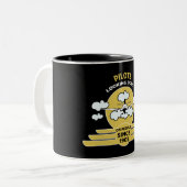 飛んでいるインストラクター |学飛んでいる校 |大学院生 | Pro ツートーンマグカップ (正面左)