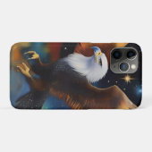 飛んでいるイーグルカラフルコズミック・アート Case-Mate iPhoneケース (裏面(横))