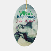 飛んでいるウミガメ |オーナメント セラミックオーナメント (右)