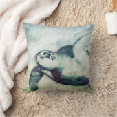 飛んでいるウミガメ |装飾用クッション クッション (ブランケット)