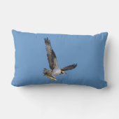 飛んでいるオスプレイと魚の野生生物写真 ランバークッション (裏面)