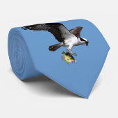 飛んでいるオスプレイ&魚の野生生物ファッションネクタイ ネクタイ (ロール)
