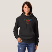 飛んでいるカラフルの可愛いオウム異国鳥 パーカ (正面フル)