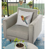 飛んでいるカラフルハミングバード クッション