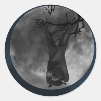 飛んでいるキツネこうもり ラウンドシール