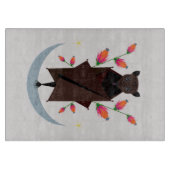 飛んでいるキツネガラス切削板11.5x8 カッティングボード (正面)