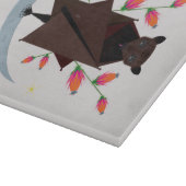 飛んでいるキツネガラス切削板11.5x8 カッティングボード (角)