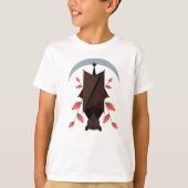 飛んでいるキツネキッユニセックスズTシャツ Tシャツ (正面)