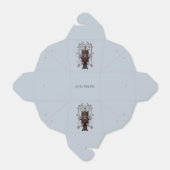 飛んでいるキツネスカイブルーフェイスボックス フェイバーボックス (折り畳みなし)