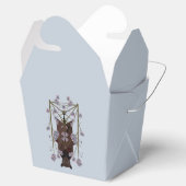 飛んでいるキツネスカイブルーフェイスボックス フェイバーボックス (オープン)