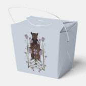 飛んでいるキツネスカイブルーフェイスボックス フェイバーボックス (裏面サイド)