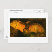 飛んでいるキツネバンゴッホファインアート絵画ズ ポストカード (正面/裏面)