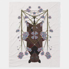 飛んでいるキツネフリースブランケット（3サイズ） フリースブランケット