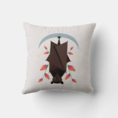 飛んでいるキツネ装飾用クッション クッション (裏面)