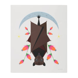 飛んでいるキツネ20x24金属プリント メタルプリント