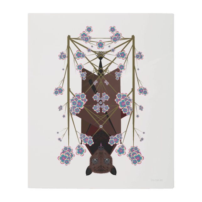 飛んでいるキツネ20x24金属プリント メタルプリント (正面)