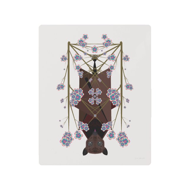 飛んでいるキツネ8x10金属プリント メタルプリント (正面)