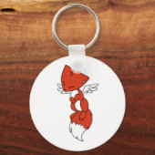 飛んでいるキツネ キーホルダー (正面)