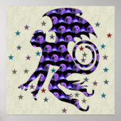 飛んでいるスカル ポスター (正面)