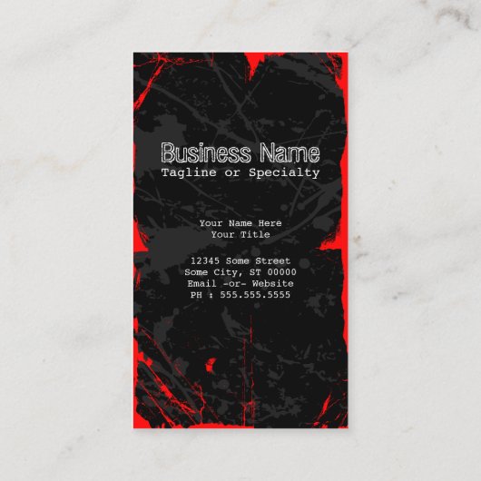 飛んでいるスカル 名刺 (裏面)