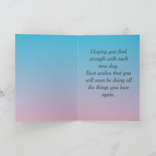 飛んでいるスティングレイと勇気付けられるが元気 カード (内部)