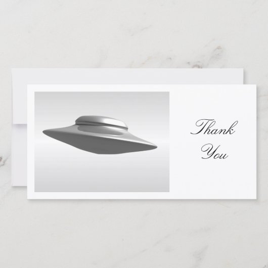 飛んでいるソーサー – ありがとう サンキューカード (正面)