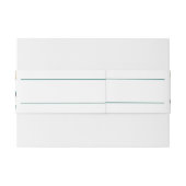 飛んでいるハチドリ赤い熱帯結婚花 招待状ベリーバンド (裏面例)