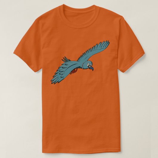 飛んでいるハト5 Tシャツ (デザイン正面)