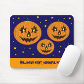 飛んでいるハロウィンのカボチャ マウスパッド (マウス)