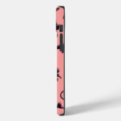 飛んでいるハロウィーンの夜3Dで半月の間の魔女 Case-Mate iPhoneケース (裏面 / 左)