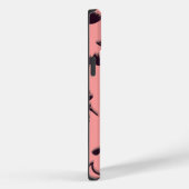 飛んでいるハロウィーンの夜3Dで半月の間の魔女 Case-Mate iPhoneケース (裏面 / 右)