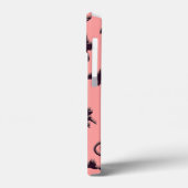 飛んでいるハロウィーンの夜3Dで半月の間の魔女 Case-Mate iPhoneケース (裏面 / 左)
