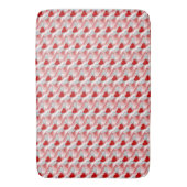 飛んでいるハートを分離 バスマット (正面縦)