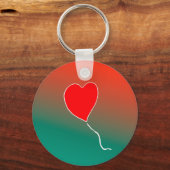 飛んでいるハート キーホルダー (正面)
