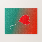 飛んでいるハート ジグソーパズル (横)