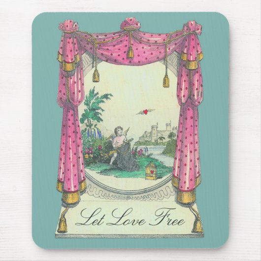 飛んでいるハート～マウスパッド マウスパッド (正面)