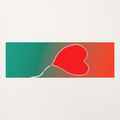 飛んでいるハート ヨガマット (裏面(横))