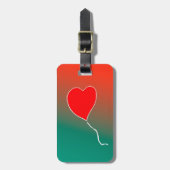 飛んでいるハート ラゲッジタグ (正面縦)
