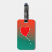 飛んでいるハート ラゲッジタグ (裏面縦)
