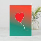 飛んでいるハート 招待状 (スタンド正面)