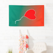 飛んでいるハート 横断幕 (インサイチュ)