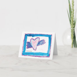 飛んでいるハート- Kids Art for CHOC カード