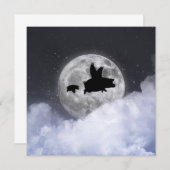 飛んでいるピグレットノートカード ノートカード (正面/裏面)